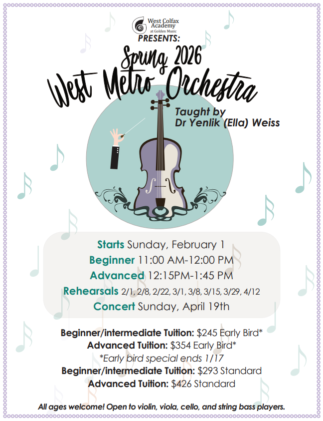 West Metro Beginning Orchestra Spring 2026