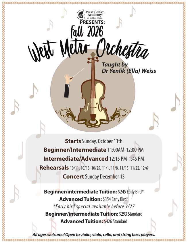 West Metro Advanced Orchestra Fall 2026