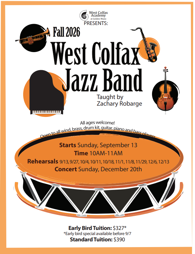 West Colfax Jazz Band Fall 2026