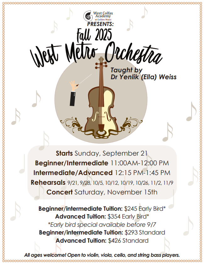 West Metro Beginning Orchestra Fall 2025